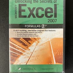 Microsoft Excel; Unlocking the Secrets of 2007; Formulas 1 (2007, CD-ROM) New