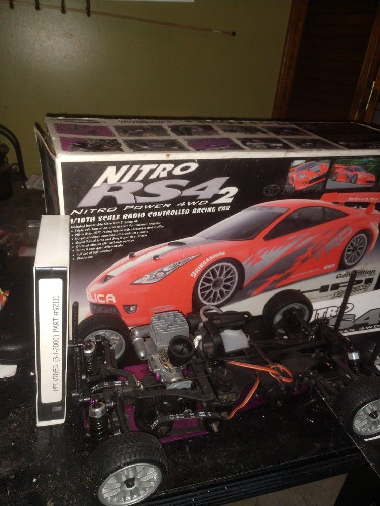 Vintage HPI RS4 NITRO RC CAR