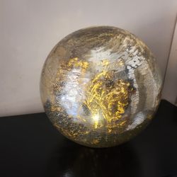 Light Up Metallic Decorative Orb