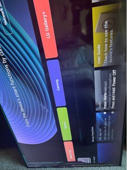 Lg tv 75 in damaged