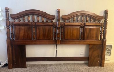 Vintage queen headboard