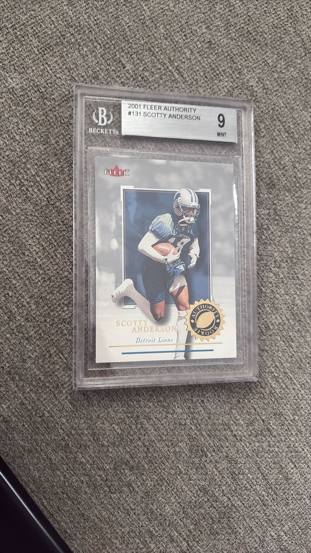 Scotty Anderson 2001 Fleer Authority #131 Becketts Grading 9