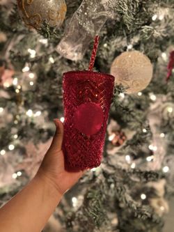 New Holiday Starbucks Tumbler Red Jeweled