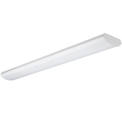 Metalux 4WPLD3240R 3.58 ft. White Low Profile Linear Integrated Wrap Light Fixture at 3400 Lumens, 4000K Cool, Dimmable LED Wraparound