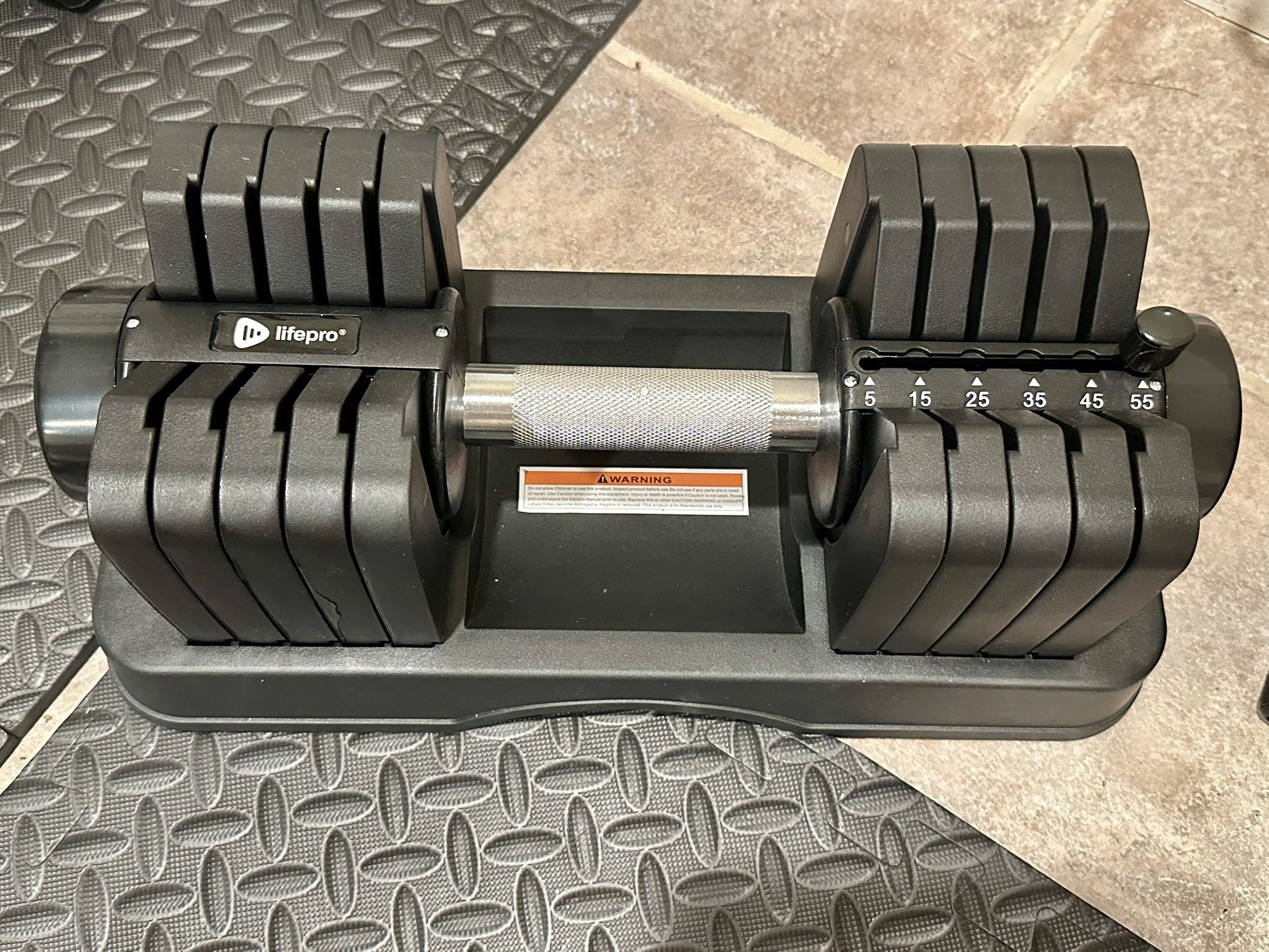 Brand New LifePro 55 lb Adjustable Dumbbell! 💪🏽
