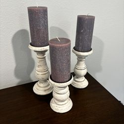 Candle Holders Set Of 3 