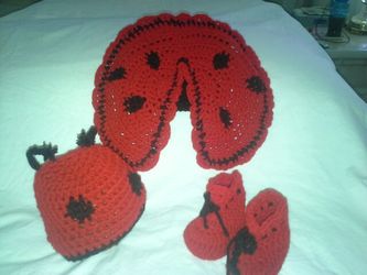 Crochet hats and diaper covers