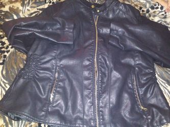 Leather jacket plus size