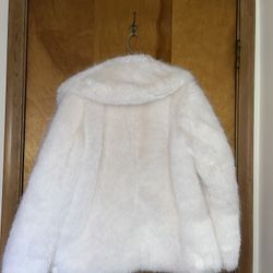 White Furry Jacket 