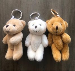 Cute Mini Plush Teddy Bear Keychain 3.5 Inch - Single