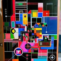 Original One Of A Kind Hand Painted Canvas Art Work Painting  Graffiti Street Art Style By Artist REAL Art 