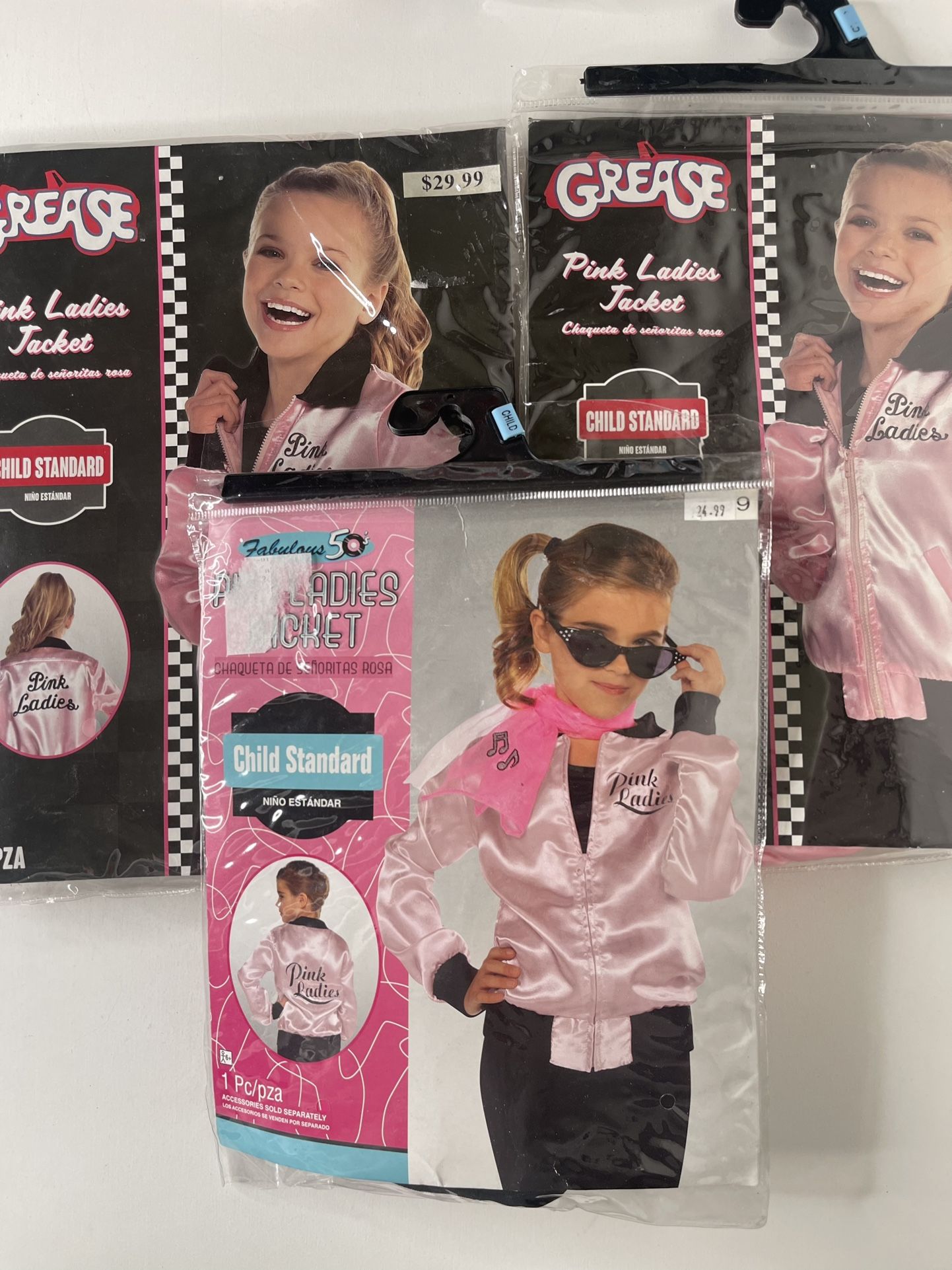 3 Grease Pink Lady Jackets - Costume