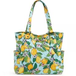 Vera Bradley Large Glenna Lemon Bag