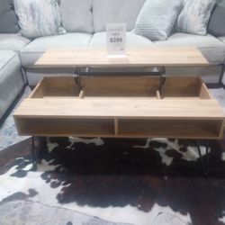 Wooden Lift Top Coffee Table ( Ask For Jose)