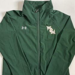 Mens Under Armour William & Mary Warmup Pregame Light Jacket Dri Fit Green Small