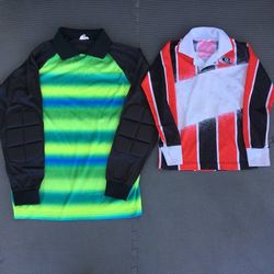 Lot 2 Soccer Goalie Shirt Jerseys Size M Adult and XXS Child