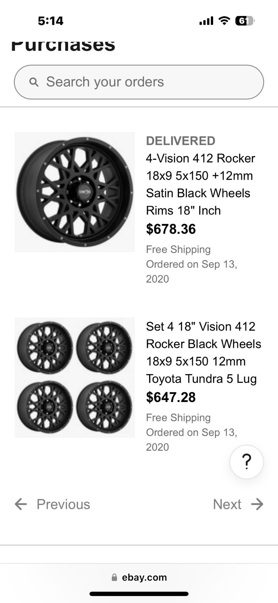 4 Vision Rocker Wheels Specs In Picture. Wheels Are Used And Does Have Wear. Can Send Pics Upon Request 350 OBO. Open To Traded