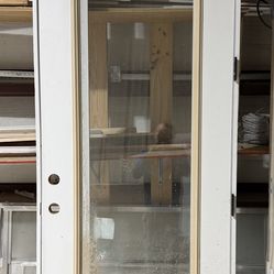 30x80 exterior door w/ internal blinds