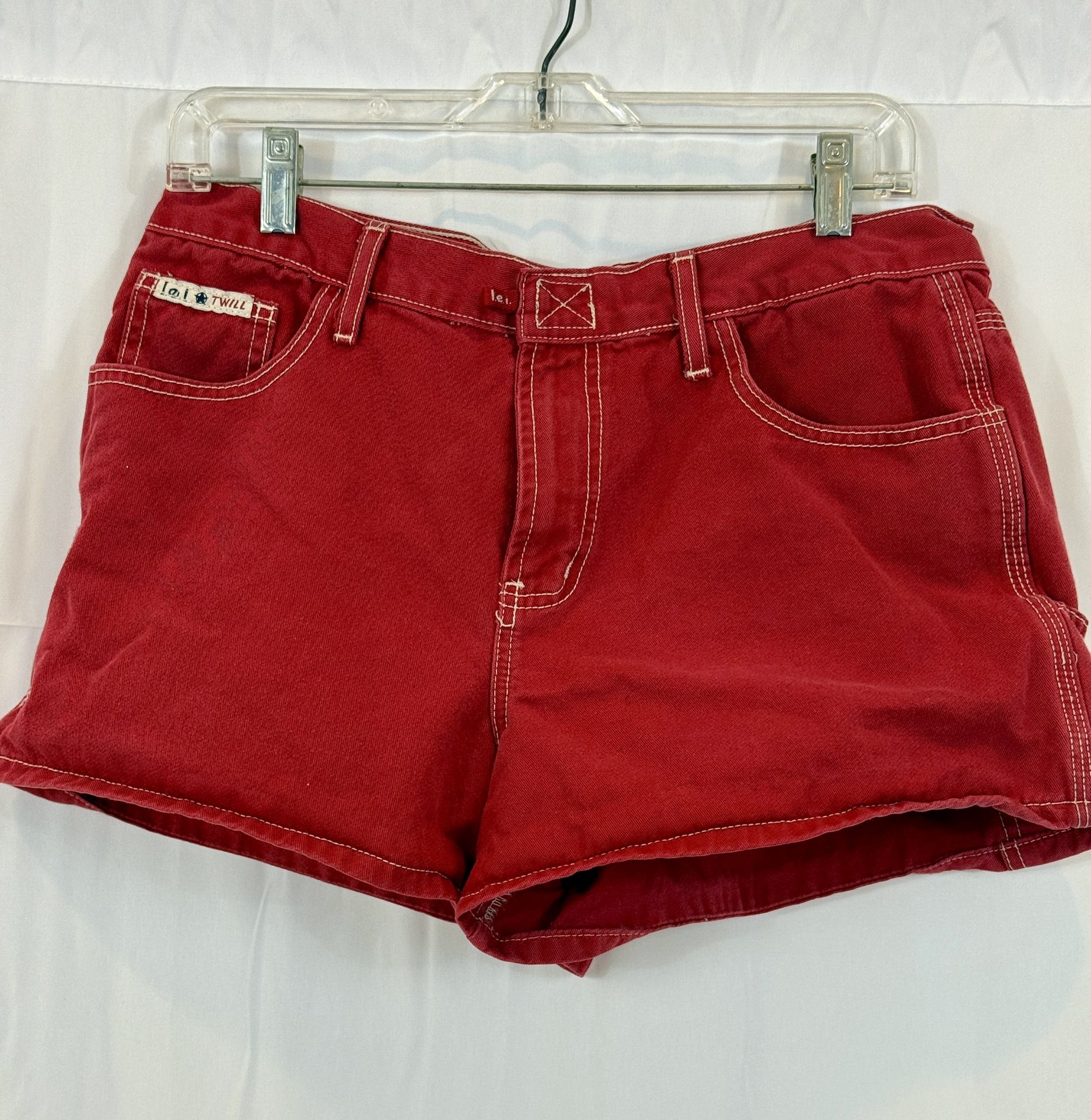 Workwear By LEI Vintage Y2K Red Twill Shorts Size 13