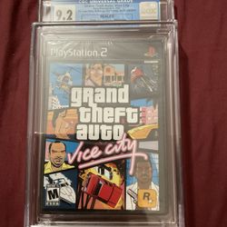 PS2 GRAND THEFT AUTO VICE CITY GRADED CGC 9.2 
