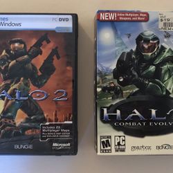 Halo combat evolved and halo 2 computer games