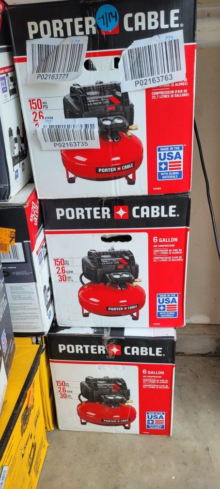 Porter Cable Air Compressor 150psi 6 Gal