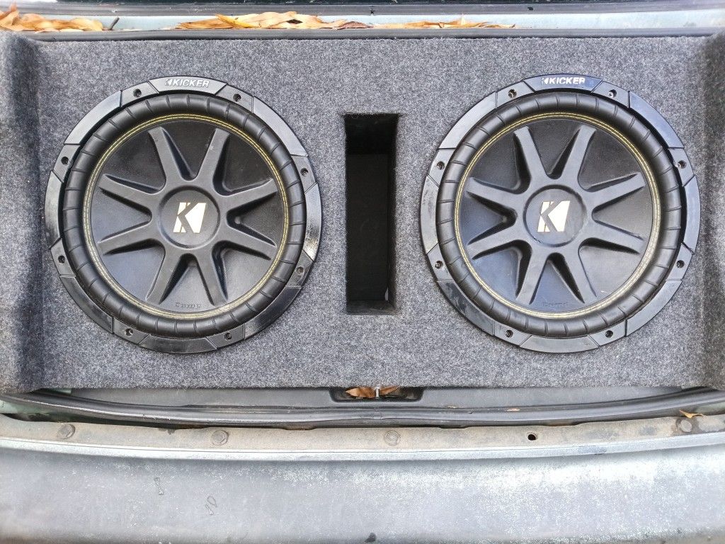 12" Subwoofers In Ported Box With Amplifier