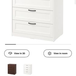 White IKEA Dresser