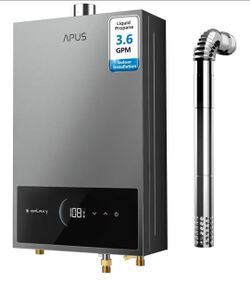 BRAND NEW-UNUSED Tankless Water Heater Propane Gas, Up to 3.6 GPM, Indoor Hot Water Heater, 80,000 BTU on Demand Instant Hot Water, Smart Digital Disp