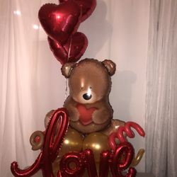 Balloons Bouquet Para Valentines Day
