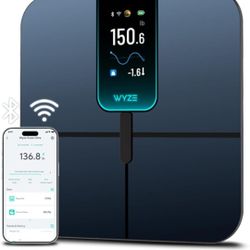 Wyze Scale Ultra, Smart Scale with 4.3" Color Display, Digital Bathroom Scale for Body Weight BMI Muscle Mass Composition, Wi-Fi & Bluetooth Body Fat 