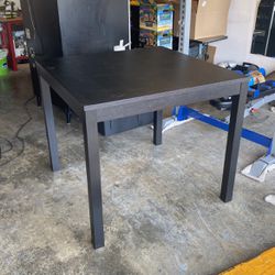 Black Square Dining Table