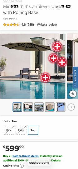 Patio Cantilever Umbrella FREE
