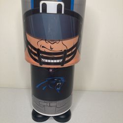11” Tall NFL Carolina Panthers Lamp w/Ceiling Reflecting Logo Battery Operated $5.00 