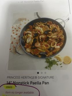 Princess house Heritage kitchen 14” nonstick Paella Pan