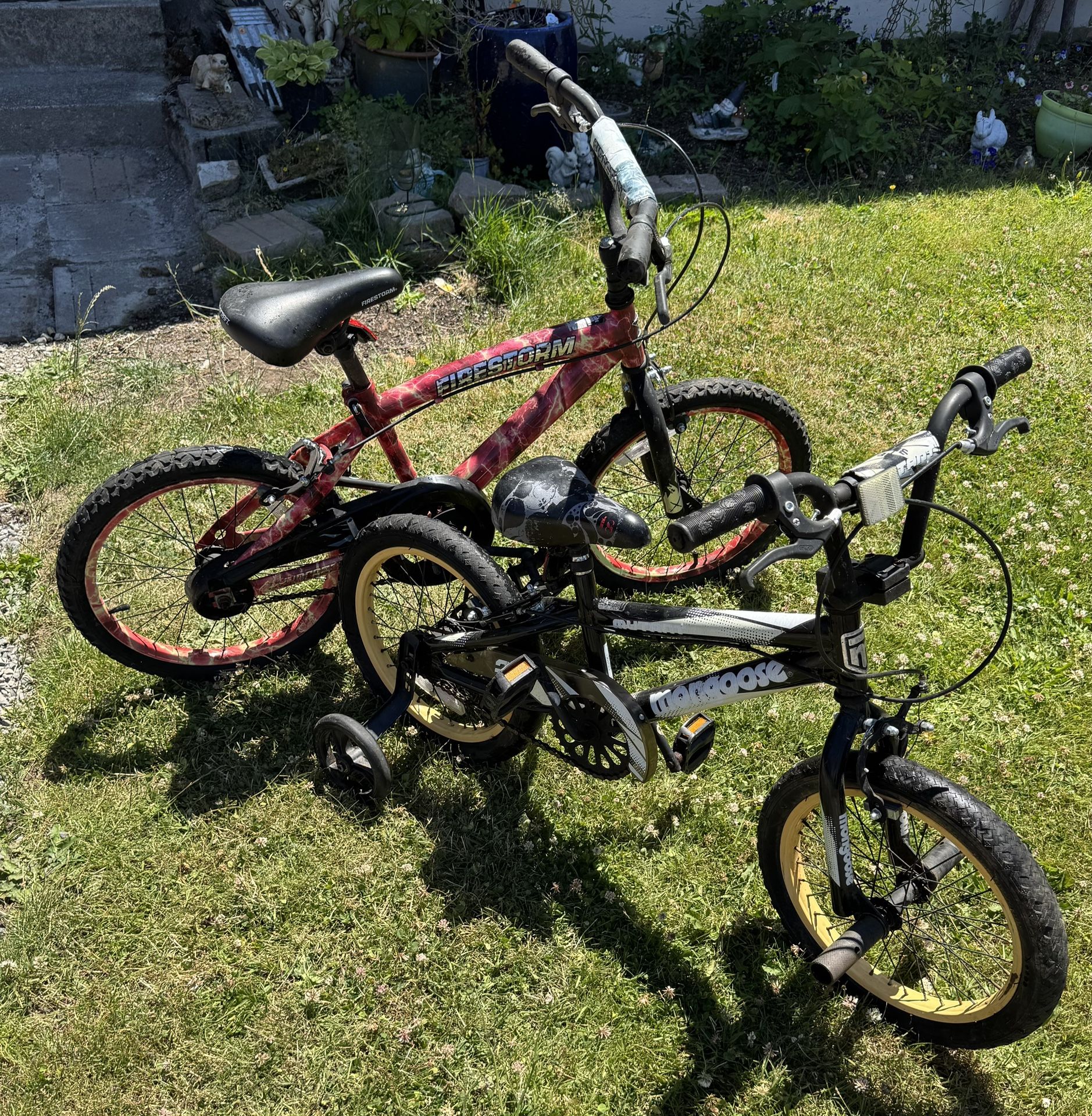 2 Kids Bikes, Mongoose & Firestorm