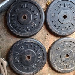 Weight Plate's  25,  Lb Weight Bar's REAL CAST IRON