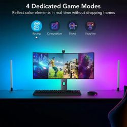  Govee DreamView G1 Pro RGBIC Smart Gaming Kit Integrated LED Strip Light with Two Light Bars