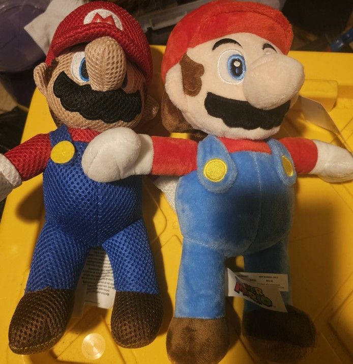 Nintendo Mario Plushies