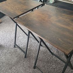 2 Folding End Tables