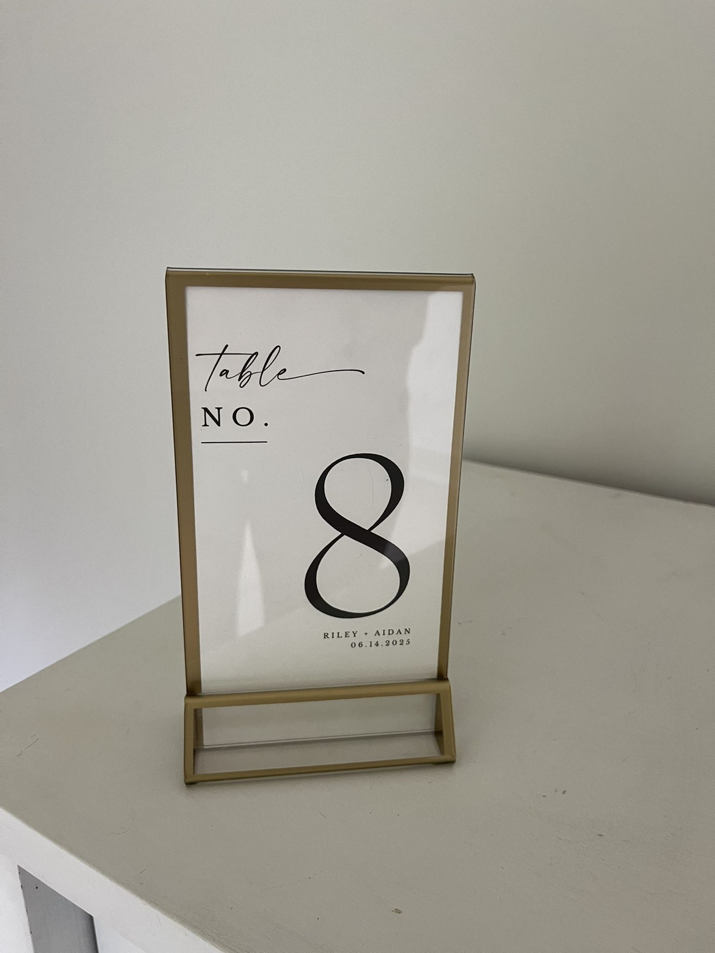 11 Table Number Holders Only Used Once
