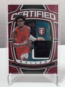 2024-25 Totally Certified Scoot Henderson Fabric Of The Game /75