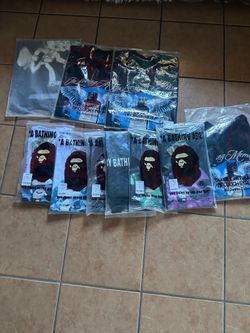 bape shirts and alocs