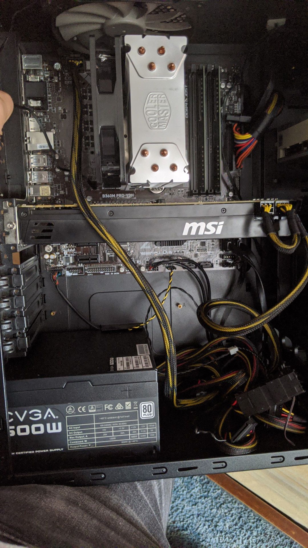 MSI Gaming PC i3 9100f GTX 980 MSI b360m Pro 500GB SSD 16GB DDR4 RAM Workstation Computer Custom Build