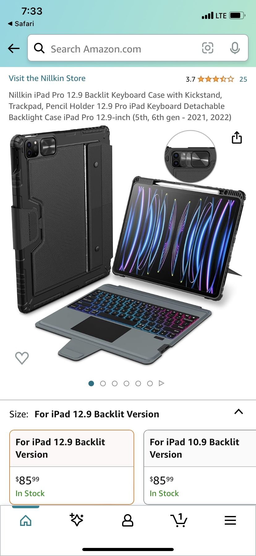 iPad Pro 12.9 Case With Keyboard