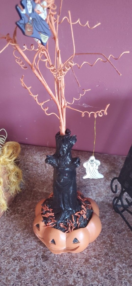 HALLOWEEN 🎃 VINTAGE JACK O LANTERN TREE