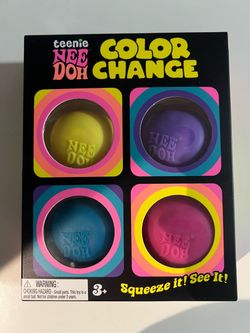 Teenie Nee Doh Color Change 4-Pack
