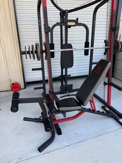 MARCY Pro Smith Cage Workout Machine Full Body Training Home Gym & Weights $800