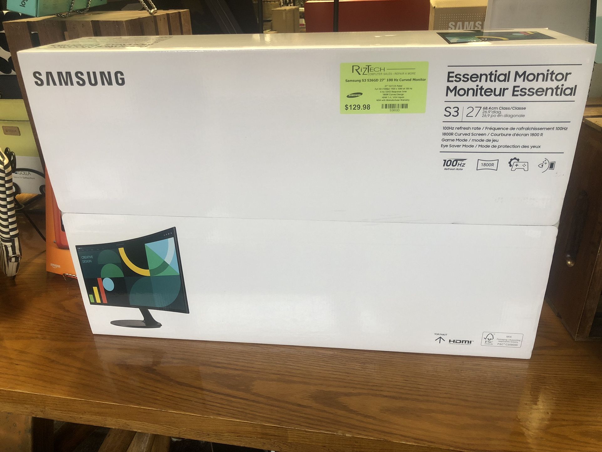 ๐ฅ๏ธ Samsung S3 S36GD 27" 100 Hz Curved Monitor - Immersive Gaming Display! ๐ฎ