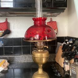 Late 1800’s Vintage kerosene lamp